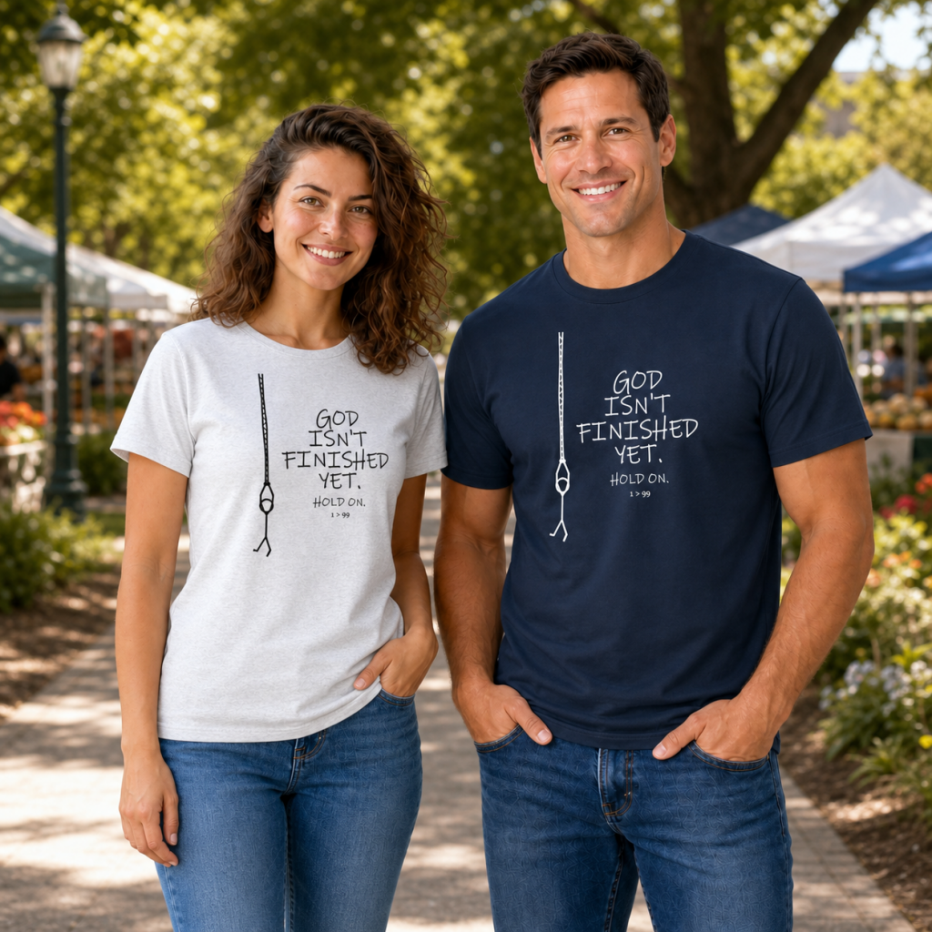Hold On – Christian Graphic Tee | 1>99