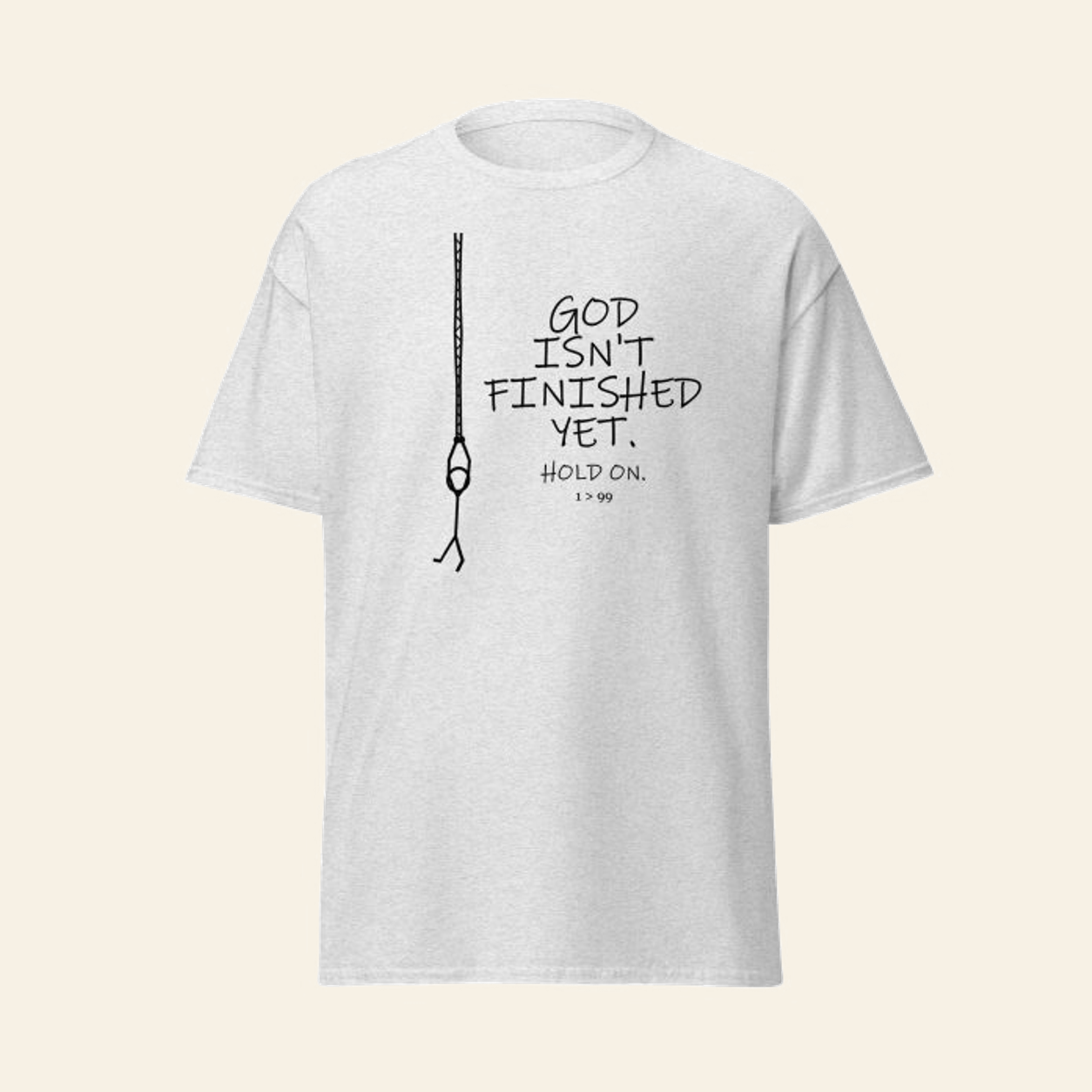 Hold On – Christian Graphic Tee | 1>99 - Image 16
