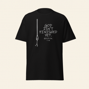 Hold On – Christian Graphic Tee | 1>99 - Black, S