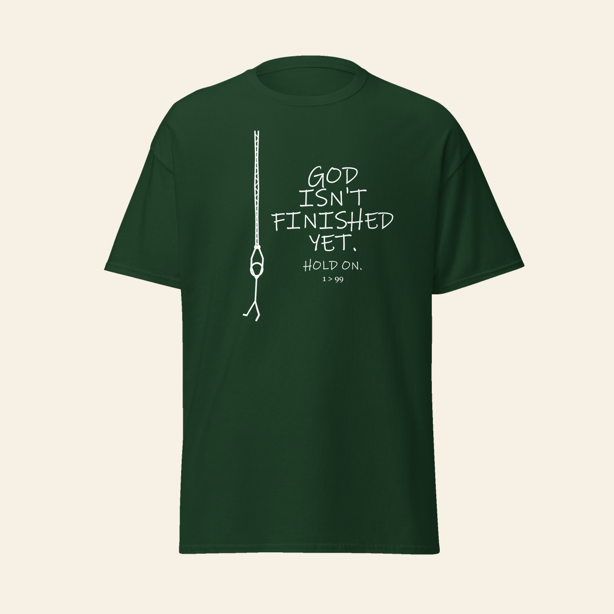 Hold On – Christian Graphic Tee | 1>99 - Image 7