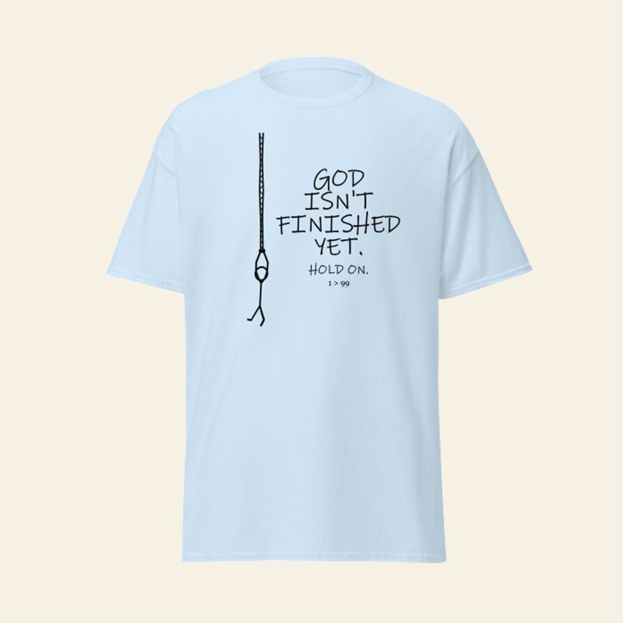 Hold On – Christian Graphic Tee | 1>99 - Image 8