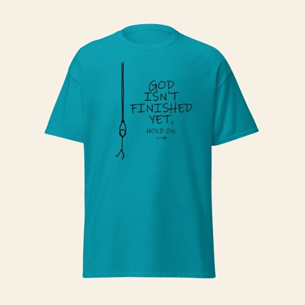 Hold On – Christian Graphic Tee | 1>99 - Image 9