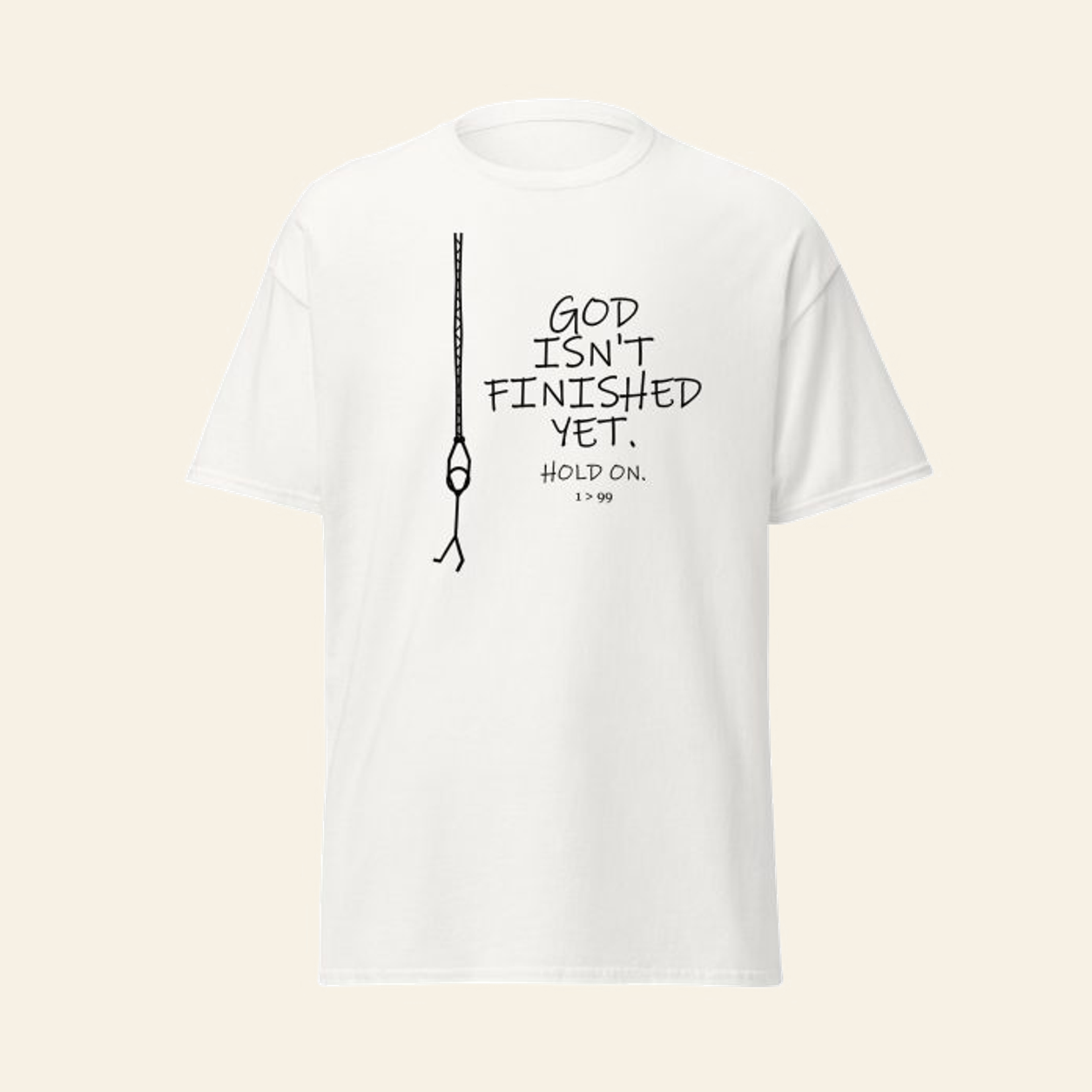 Hold On – Christian Graphic Tee | 1>99 - Image 15