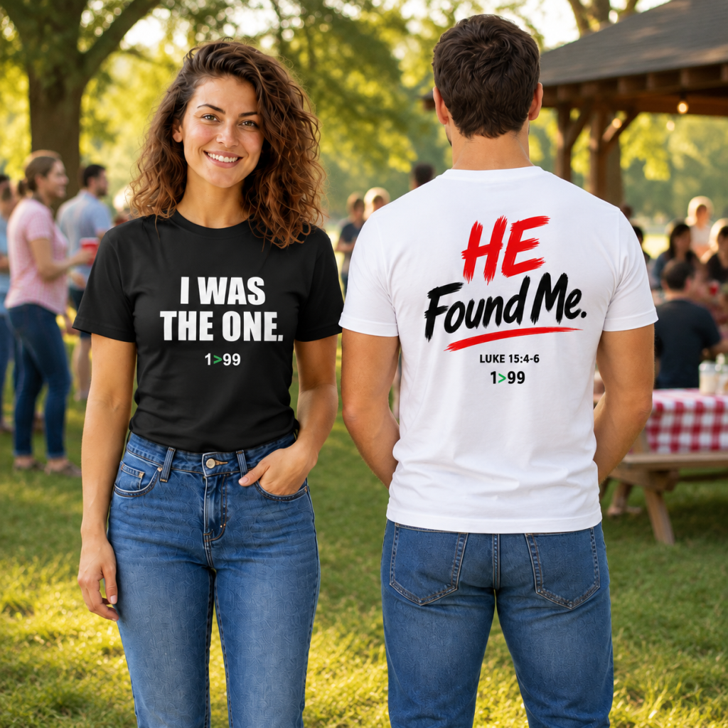 I Was the One / He Found Me Unisex Christian Tee – Luke 15:4–6