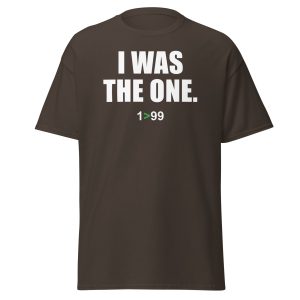 I Was the One / He Found Me Unisex Christian Tee – Luke 15:4–6 - Dark Chocolate, L